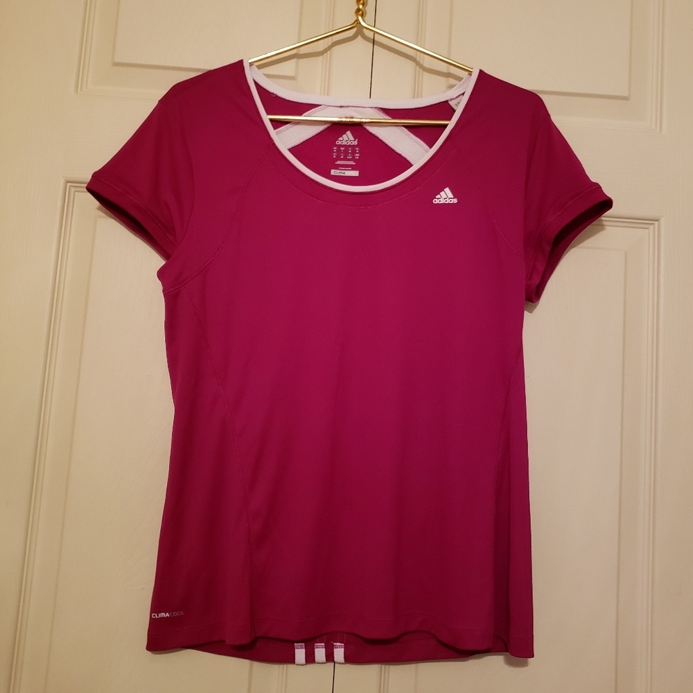 💜 Adidas ClimaCool Large Fitness/Workout Tee